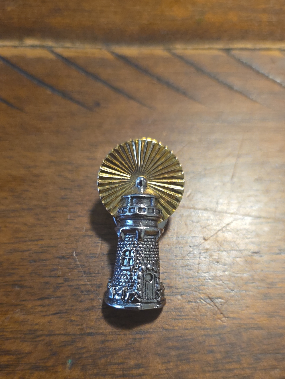 Avon Silver & Gold Lighthouse Brooch